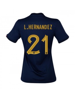 Francuska Lucas Hernandez #21 Zenski Domaci Dres SP 2022 Kratak Rukavima